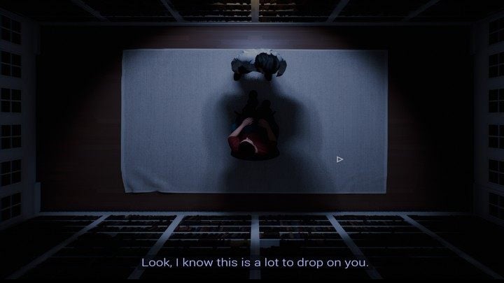 After the interrogation and learning the truth, you will be automatically moved to a different room - 12 Minutes: Full walkthrough of the game - Transition description - 12 Minutes game guide