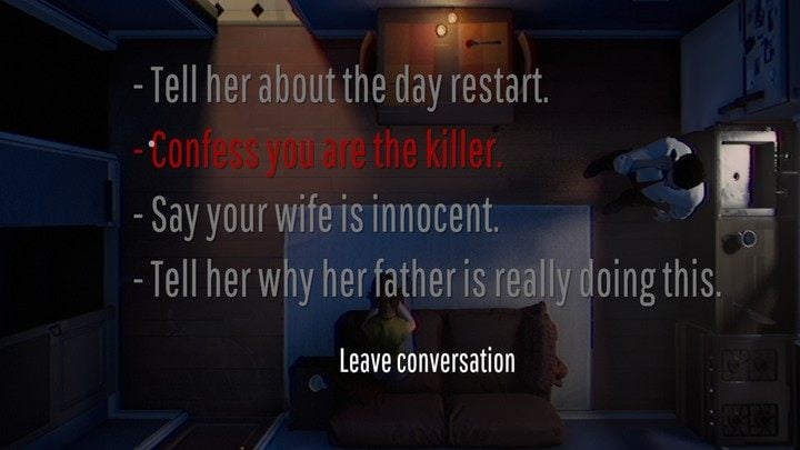 Then go get the pocket watch from the bathroom and call Bumblebee - 12 Minutes: Full walkthrough of the game - Transition description - 12 Minutes game guide