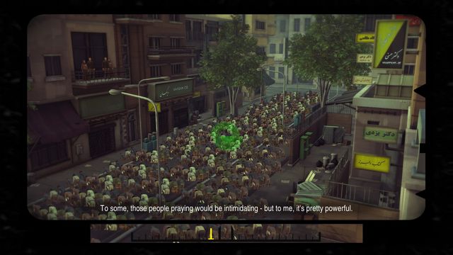 People praying out in the street. - Chapter 3: Disco. Of Course - Walkthrough - 1979 Revolution: Black Friday - Game Guide and Walkthrough