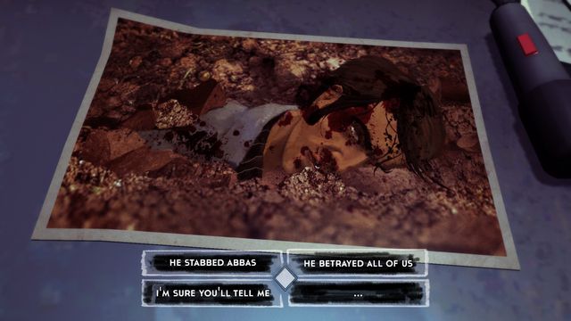 The person you have picked will be on the photo and Hajj will tell you that this was the wrong person. - Chapter 12: Pulled the Trigger - Walkthrough - 1979 Revolution: Black Friday - Game Guide and Walkthrough