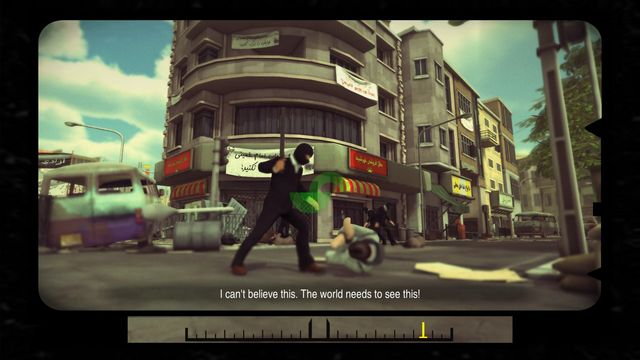 You can either fight or take photos. Fighting will displease Babak, but his opinion does not matter. - Chapter 16: Black Friday - Walkthrough - 1979 Revolution: Black Friday - Game Guide and Walkthrough