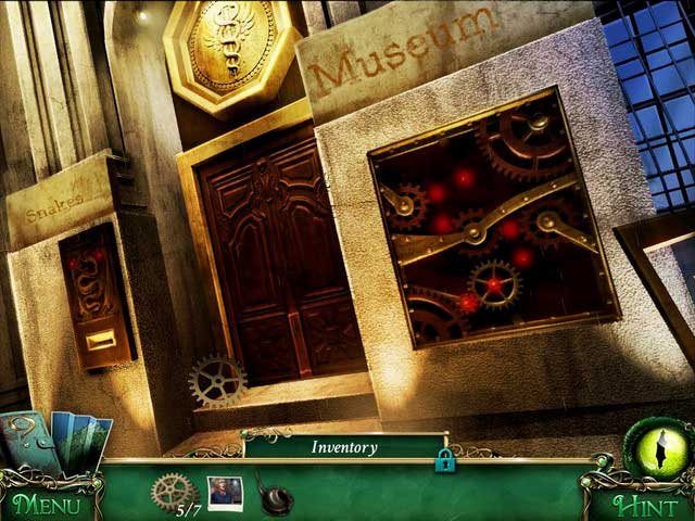 Museum: in front of museum door, next to it - Collectibles - Collectibles and puzzles - 9 Clues: The Secret of Serpent Creek - Game Guide and Walkthrough