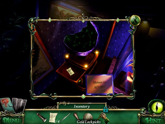 First floor: in the drawer, on the cupboard on which you find a part of meteor - Collectibles - Collectibles and puzzles - 9 Clues: The Secret of Serpent Creek - Game Guide and Walkthrough