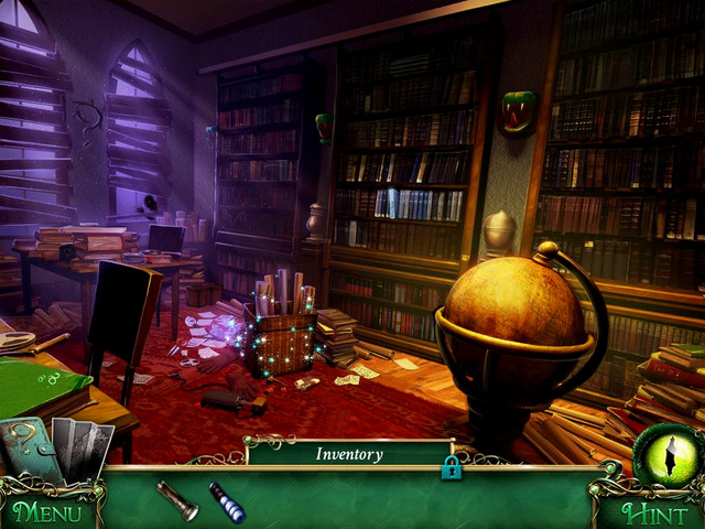 Old books section: between windows, on the wall - Clues - Collectibles and puzzles - 9 Clues: The Secret of Serpent Creek - Game Guide and Walkthrough