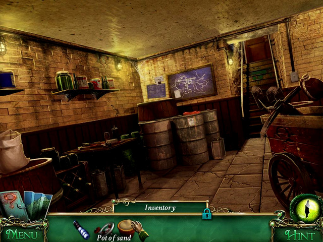 Basement: on the wooden mining cart - Clues - Collectibles and puzzles - 9 Clues: The Secret of Serpent Creek - Game Guide and Walkthrough