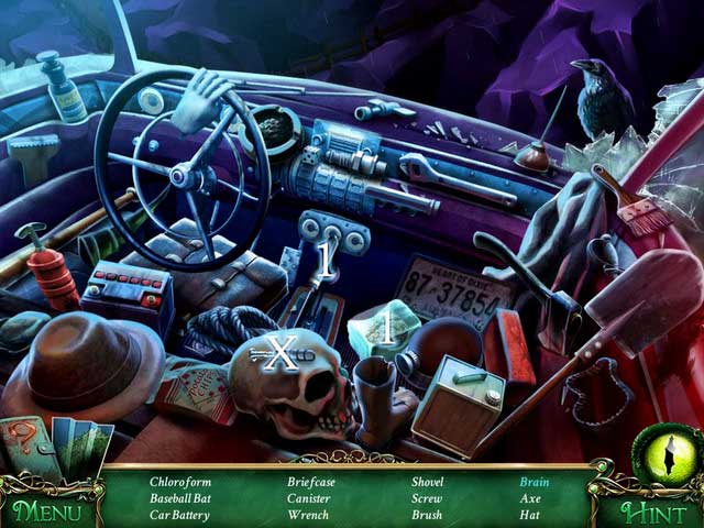 Crucial item [X] - Screw - Hidden-object scenes - Collectibles and puzzles - 9 Clues: The Secret of Serpent Creek - Game Guide and Walkthrough