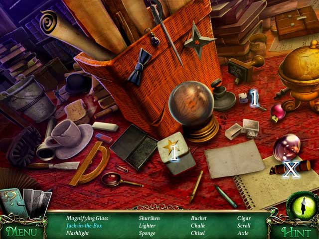 Crucial item [X] - Axle - Hidden-object scenes - Collectibles and puzzles - 9 Clues: The Secret of Serpent Creek - Game Guide and Walkthrough