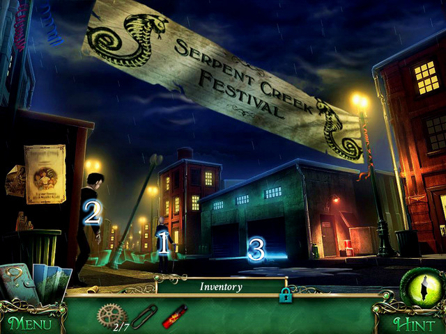 There you get to know a mayor, Alister Braminus [1] - City streets - Main storyline - 9 Clues: The Secret of Serpent Creek - Game Guide and Walkthrough