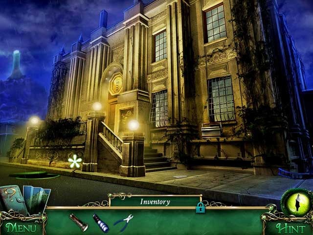 You find another question mark on the stairs - Museum - Main storyline - 9 Clues: The Secret of Serpent Creek - Game Guide and Walkthrough