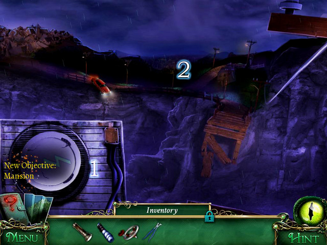 Place Transformer switch in the proper place [1] what turns off the power on the other side of cliff [2] - Prison - Main storyline - 9 Clues: The Secret of Serpent Creek - Game Guide and Walkthrough