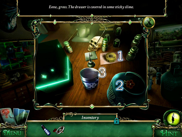 Approach the table - Mansion - Main storyline - 9 Clues: The Secret of Serpent Creek - Game Guide and Walkthrough