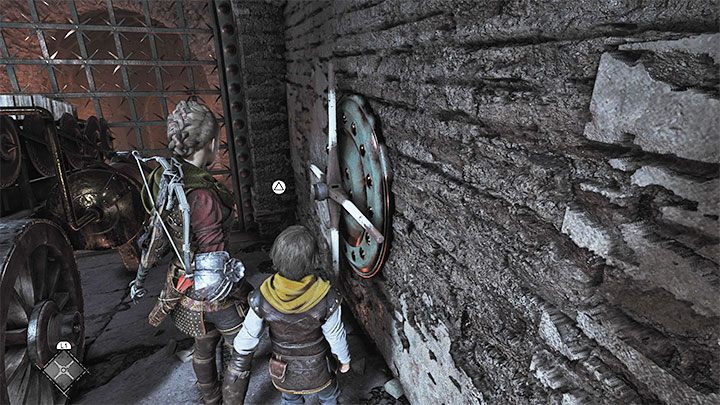 How do you open the large door in the underground area in chapter 11 in A Plague  Tale: Requiem?