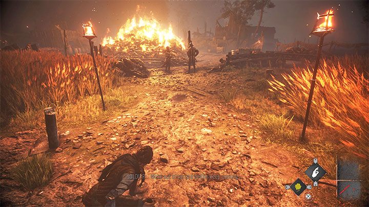 Progress in the story until you reach a large campfire in the wetlands - Plague Tale Requiem: Secret Chests - Chapter 4 (Protectors Duty) - list, locations - Secret chests - A Plague Tale Requiem Guide, Walkthrough
