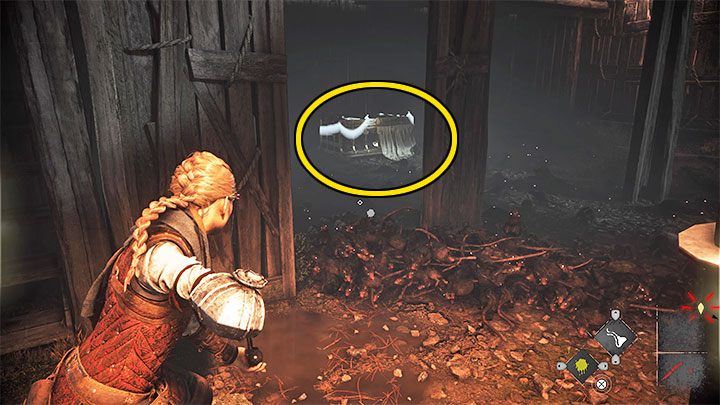 Start by exploring buildings on the left - Plague Tale Requiem: Secret Chests - Chapter 4 (Protectors Duty) - list, locations - Secret chests - A Plague Tale Requiem Guide, Walkthrough