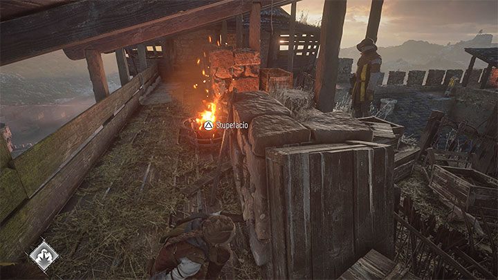 Turn right and hug the wall and follow it to the next rooftop - Plague Tale Requiem: Chapter 3, Escape the fort - walkthrough - Chapter 3 - A Burden of Blood - A Plague Tale Requiem Guide, Walkthrough