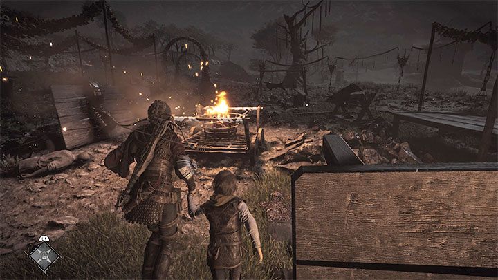 How do you solve the underground brazier carts and rails puzzle in chapter  11 in A Plague Tale: Requiem?