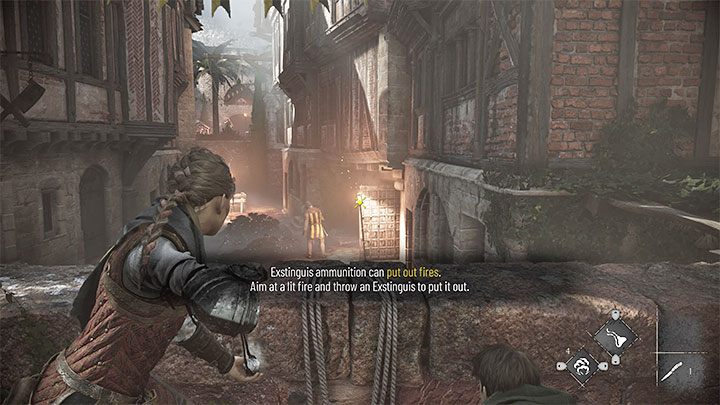 Get closer to the wall - A Plague Tale Requiem: Chapter 3, Exit the city - walkthrough - Chapter 3 - A Burden of Blood - A Plague Tale Requiem Guide, Walkthrough