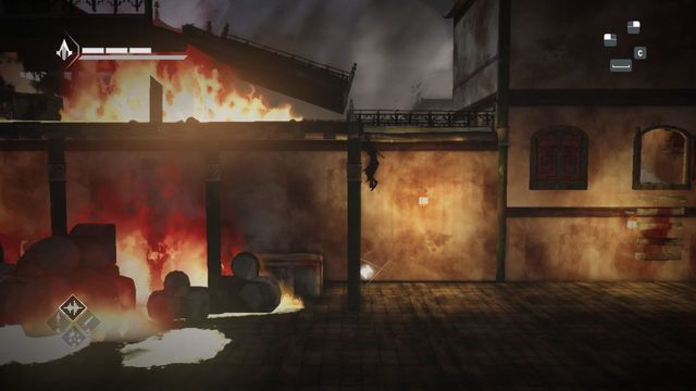 Fourth shard is under scaffolding - Shards in sequence 10 - Demon Fire - Animus shards - Assassins Creed Chronicles: China - Game Guide and Walkthrough