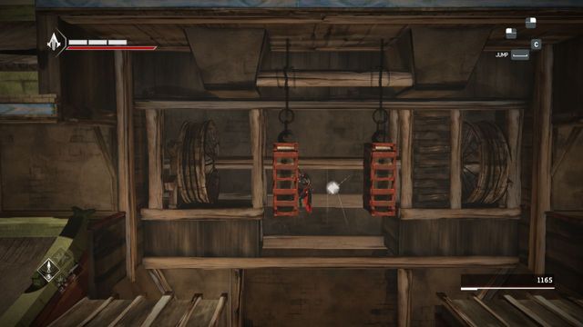 Last shard on the road to the end of sequence, between extenders - Shards in sequence 11 - The Betrayal - Animus shards - Assassins Creed Chronicles: China - Game Guide and Walkthrough