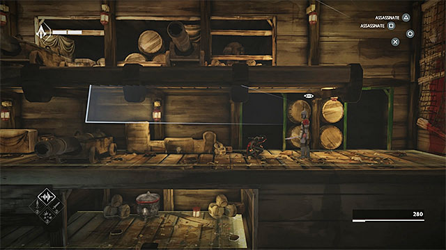 Use sneaking to safely get close to enemy - The Port - walkthrough for sequence 3 - Walkthrough - Assassins Creed Chronicles: China - Game Guide and Walkthrough