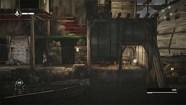 Tunnel leads to the shard - Shards in sequence 3 - The Port - Animus shards - Assassins Creed Chronicles: China - Game Guide and Walkthrough