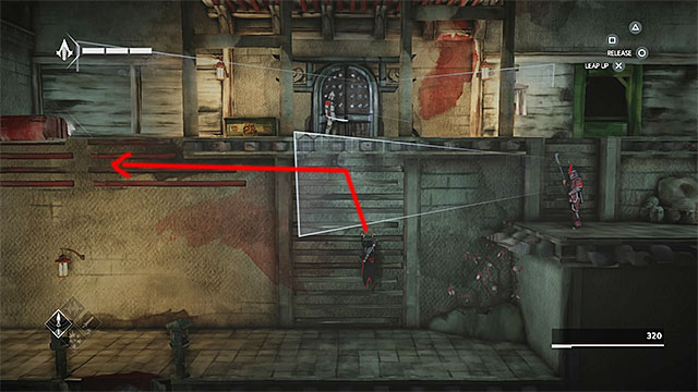 Jump to the left edges - The Slaver - walkthrough for sequence 4 - Walkthrough - Assassins Creed Chronicles: China - Game Guide and Walkthrough