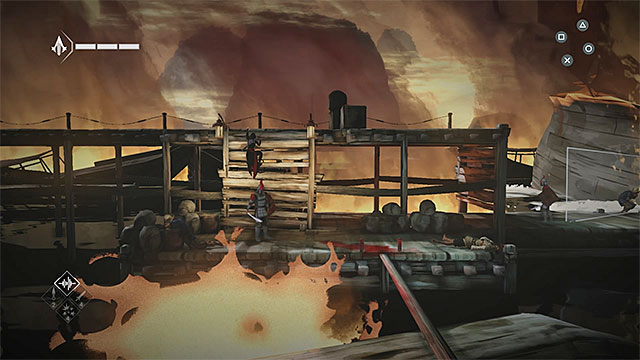Better, alternative path to the finish line includes attacking a single enemy by surprise - Consequences - walkthrough for sequence 5 - Walkthrough - Assassins Creed Chronicles: China - Game Guide and Walkthrough