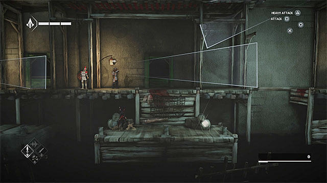 Go right from the place where you collected first shard - Shards in sequence 4 - The Slaver - Animus shards - Assassins Creed Chronicles: China - Game Guide and Walkthrough