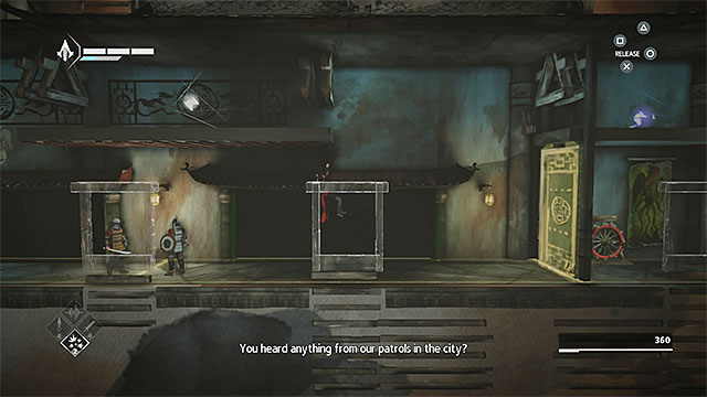 Get to the attic - Shards in sequence 7 - The Snake - Animus shards - Assassins Creed Chronicles: China - Game Guide and Walkthrough