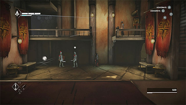 Take care of guards protecting the shard - Shards in sequence 7 - The Snake - Animus shards - Assassins Creed Chronicles: China - Game Guide and Walkthrough