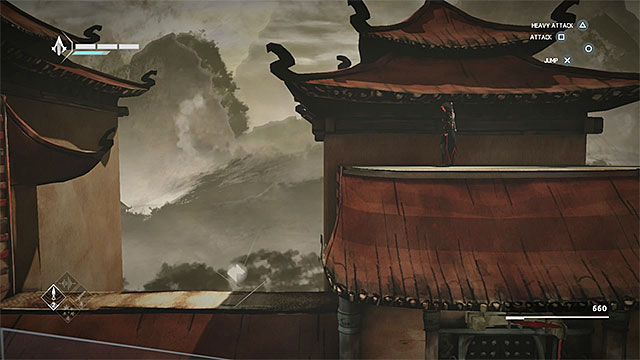 Shard can be found on the right from balcony with Wei Bin - Shards in sequence 7 - The Snake - Animus shards - Assassins Creed Chronicles: China - Game Guide and Walkthrough