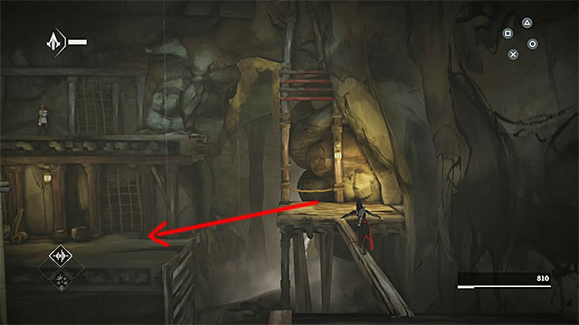 After reaching the ledge on the further plan, turn left to jump into the prison - The Escape - walkthrough for sequence 1 - Walkthrough - Assassins Creed Chronicles: China - Game Guide and Walkthrough
