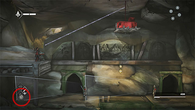 Explore the territory on the left from the place where red chests brake - Shards in sequence 2 - The return - Animus shards - Assassins Creed Chronicles: China - Game Guide and Walkthrough