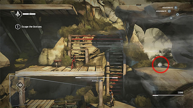 Be careful as the ledge with the secret is sometimes observed by the guard - Shards in sequence 2 - The return - Animus shards - Assassins Creed Chronicles: China - Game Guide and Walkthrough