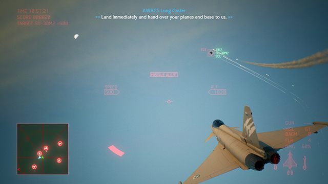 Missile alert shouldnt be dangerous to you. Maneuvers performed during a dogfight will help you avoid the majority of incoming missiles. - Avoiding enemy missiles and fire in Ace Combat 7 Skies Unknown - Air combat - Ace Combat 7 Skies Unknown Guide