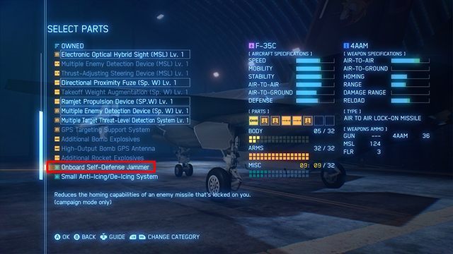 1 - Avoiding enemy missiles and fire in Ace Combat 7 Skies Unknown - Air combat - Ace Combat 7 Skies Unknown Guide