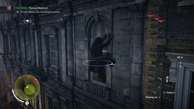Hanging can be used to hide from enemy sight. - Free run | Moving - Moving - Assassins Creed: Syndicate Game Guide & Walkthrough