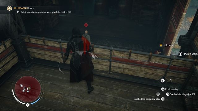 Use the eagle vision in the warehouse in order to find the gentleman with the key who is located at the very bottom - 01 - A Simple Plan | Syndicate Sequence 2 Walkthrough - Sequence 2 - Assassins Creed: Syndicate Game Guide & Walkthrough