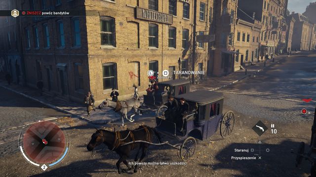 Use ramming to destroy enemy carriages. - 01 - Somewhere Thats Green | Syndicate Sequence 3 Walkthrough - Sequence 3 - Assassins Creed: Syndicate Game Guide & Walkthrough