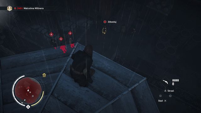 You will have at least two occasions to eliminate the target from the roof above the territory. - 03 - Survival of the Fittest | Syndicate Sequence 5 Walkthrough - Sequence 5 - Assassins Creed: Syndicate Game Guide & Walkthrough