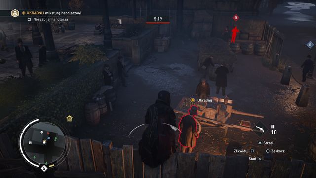 Stand behind the merchant and steal from him when the policeman will walk away. - 06 - The Lady with the Lamp | Syndicate Sequence 5 Walkthrough - Sequence 5 - Assassins Creed: Syndicate Game Guide & Walkthrough