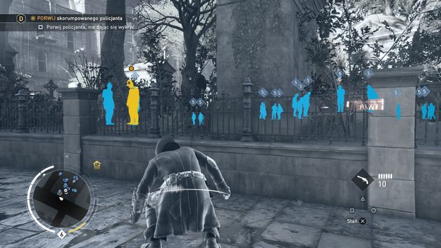 On the other side of the cemetery you will find a place where it is easy to kidnap the corrupted policeman. - 05 - A Struggle for Existence | Charles Darwin Memories - Charles Darwin Memories - Assassins Creed: Syndicate Game Guide & Walkthrough