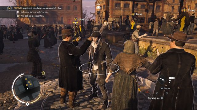 When needed, use the crowd to hide from enemy sight. - 05 - Vox Populi | Karl Marx Memories - Karl Marx Memories - Assassins Creed: Syndicate Game Guide & Walkthrough