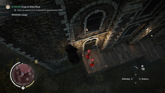 Thanks to the rope you may hang above the enemies. - Assassinations | Fighting - Fighting - Assassins Creed: Syndicate Game Guide & Walkthrough