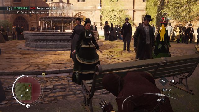 On the courtyard, watch out not to get detected by two enemies at once. - 04 - Operation Westminster | Queen Victoria Memories - Queen Victoria Memories - Assassins Creed: Syndicate Game Guide & Walkthrough