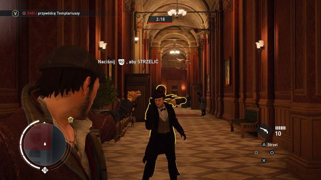 Wait until you can see the enemys head and then shoot. - 04 - Operation Westminster | Queen Victoria Memories - Queen Victoria Memories - Assassins Creed: Syndicate Game Guide & Walkthrough