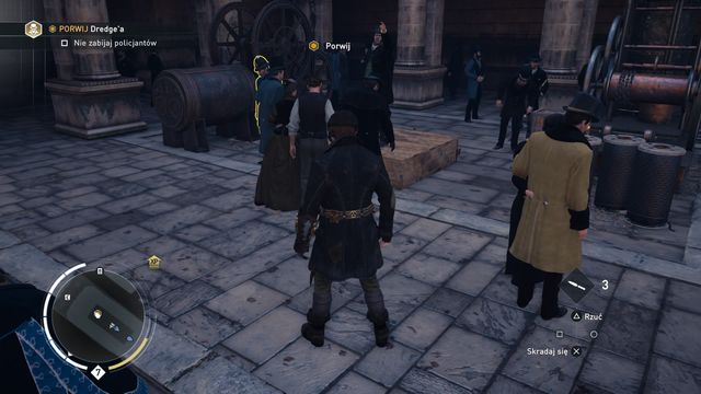 Try to perform the kidnapping when the target will be moving, as far from the policemen as possible. - 01 - A Case of Identity | Syndicate Sequence 6 Walkthrough - Sequence 6 - Assassins Creed: Syndicate Game Guide & Walkthrough