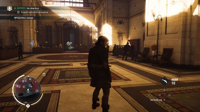 The central room of the bank. - 03 - A Bad Penny | Syndicate Sequence 6 Walkthrough - Sequence 6 - Assassins Creed: Syndicate Game Guide & Walkthrough