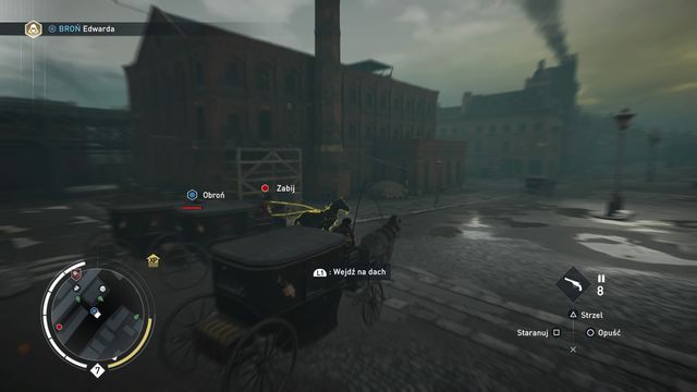 Jumping on the roof of enemy vehicle is a quick way to eliminate the driver. - 04 - One Good Deed | Syndicate Sequence 6 Walkthrough - Sequence 6 - Assassins Creed: Syndicate Game Guide & Walkthrough