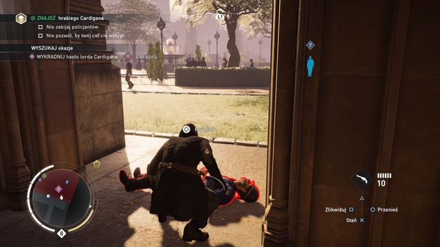 By stunning the policeman that is near the minister you will reduce the detection risk to zero. - 04 - Motion to Impeach | Syndicate Sequence 7 Walkthrough - Sequence 7 - Assassins Creed: Syndicate Game Guide & Walkthrough
